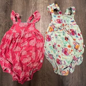 Posh Peanut Ruffled Cap Sleeve Bubbles - Set of 2